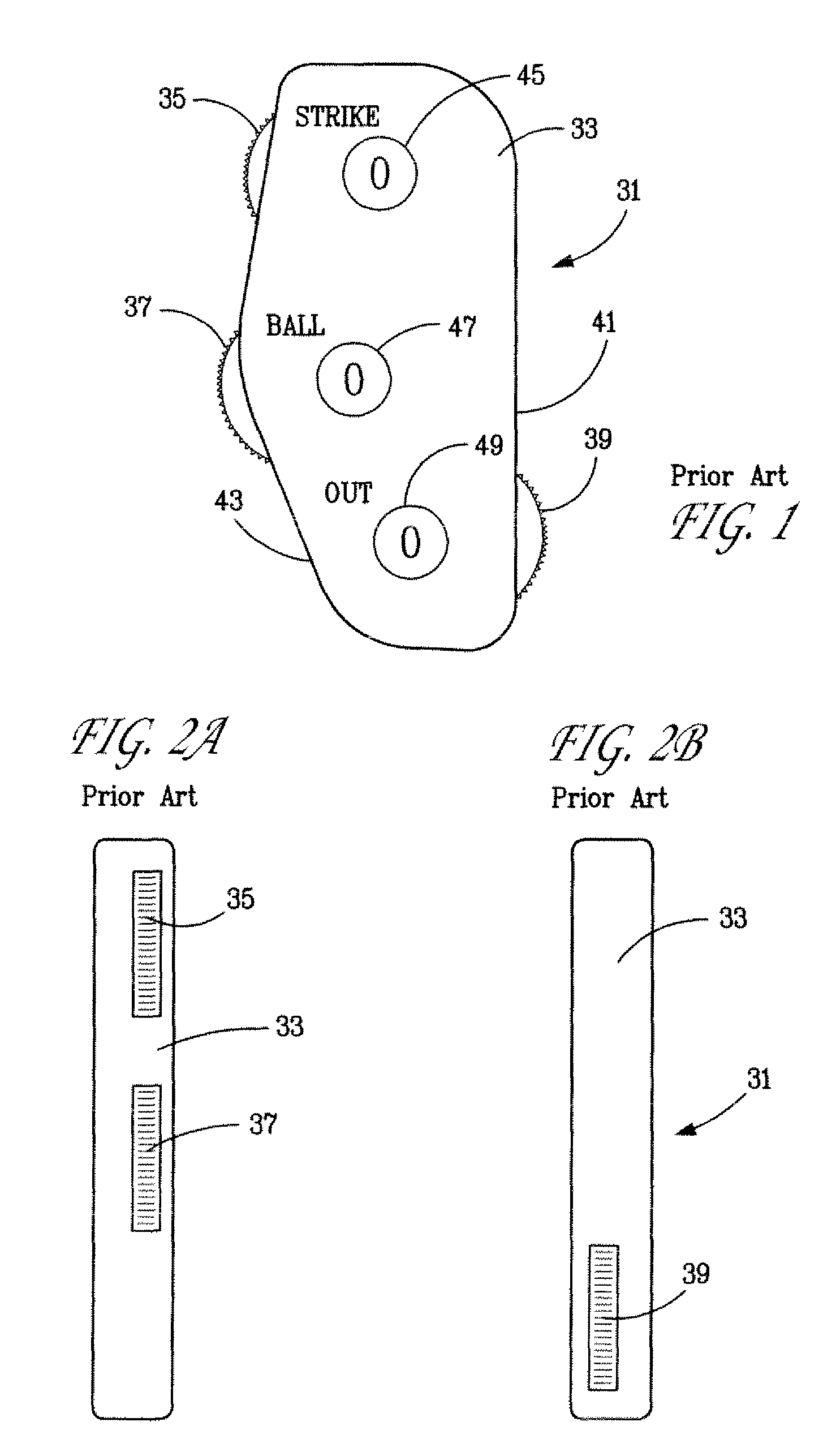 Umpire counter with null indicators