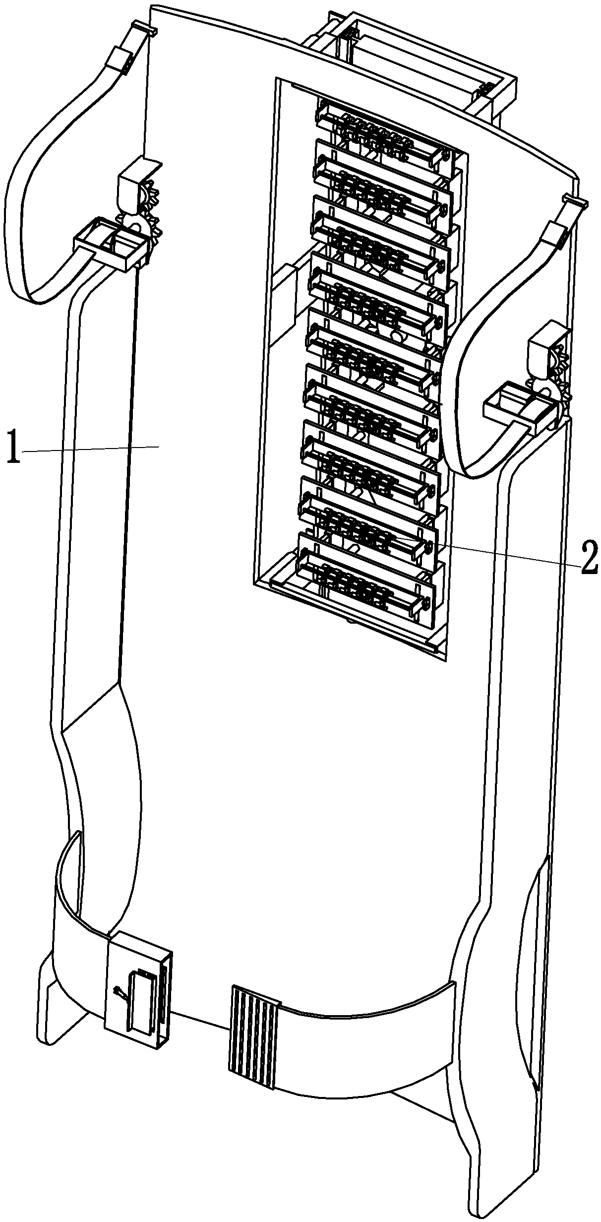 Dual-purpose human body correction and massage equipment for medical orthopedics department