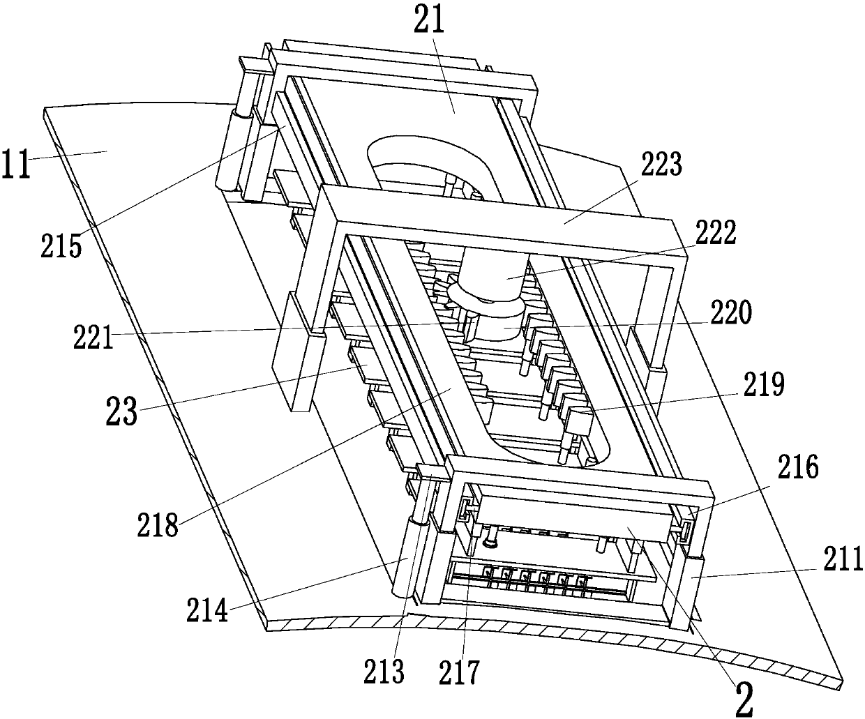 Dual-purpose human body correction and massage equipment for medical orthopedics department