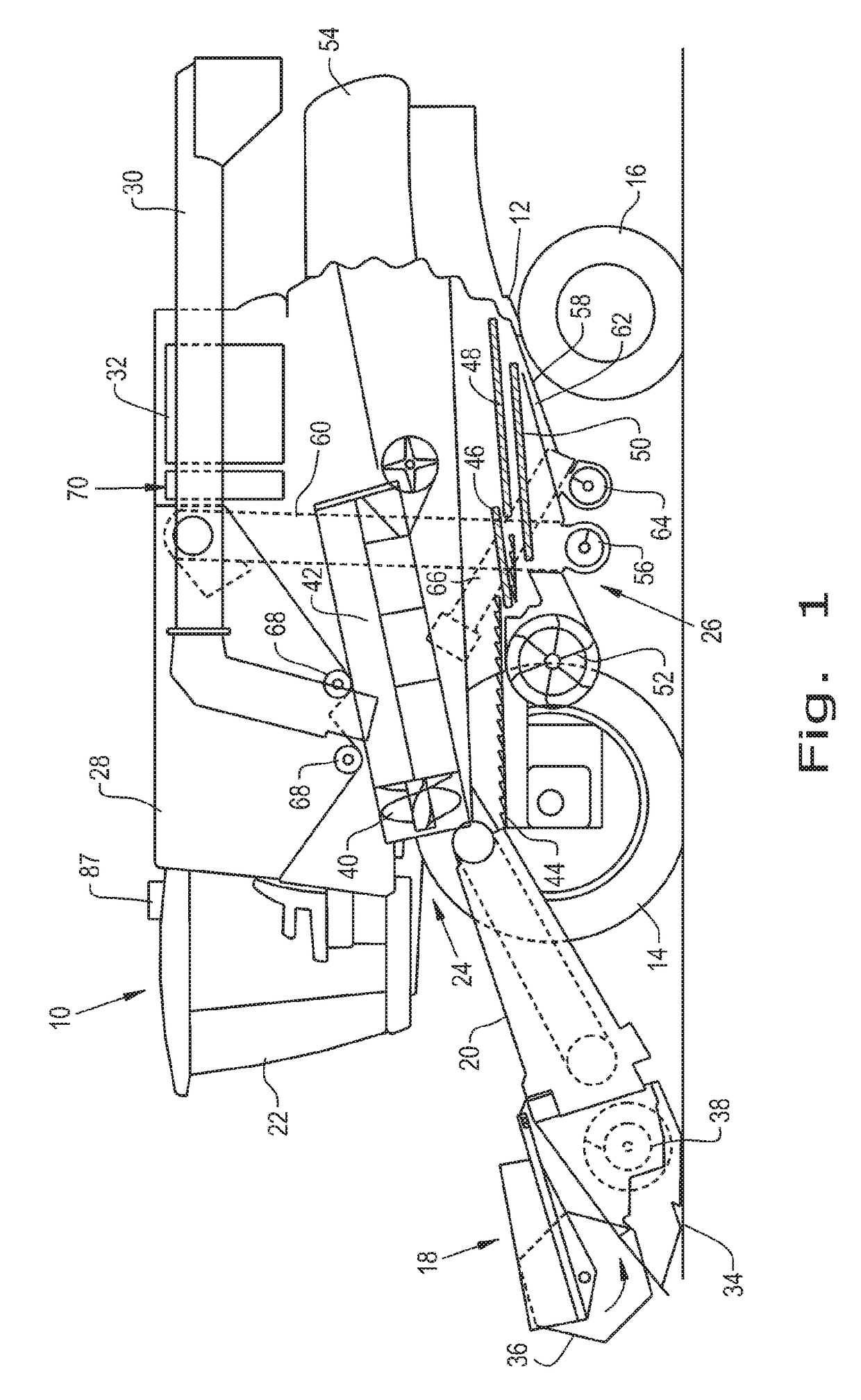 Transversely oriented cooling package for an agricultural harvester