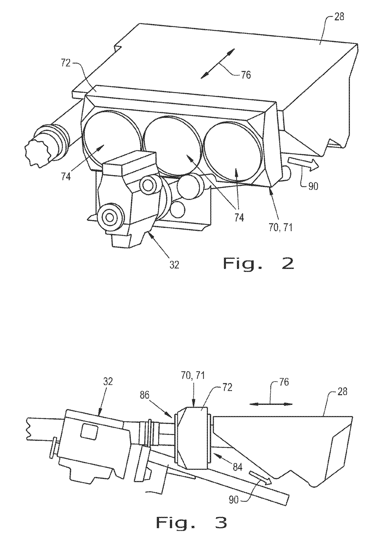 Transversely oriented cooling package for an agricultural harvester