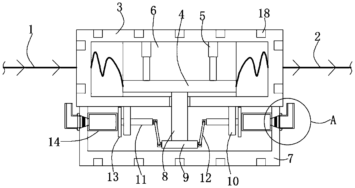 A cooling device for small electrical components used in alternating current