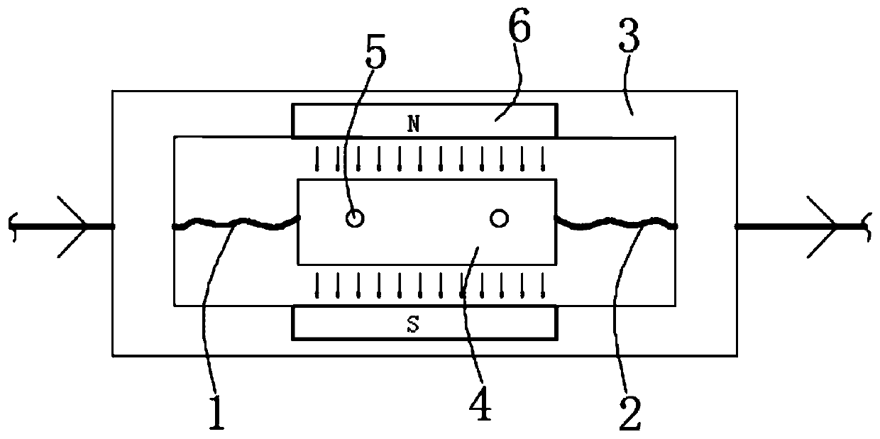 A cooling device for small electrical components used in alternating current