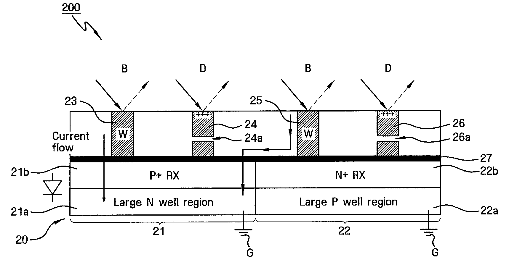Semiconductor Integrated Test Structures For Electron Beam Inspection of Semiconductor Wafers