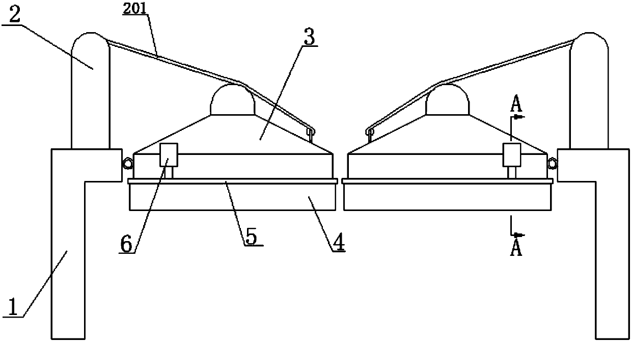 Acid mist absorbing device for steel pipe pretreatment