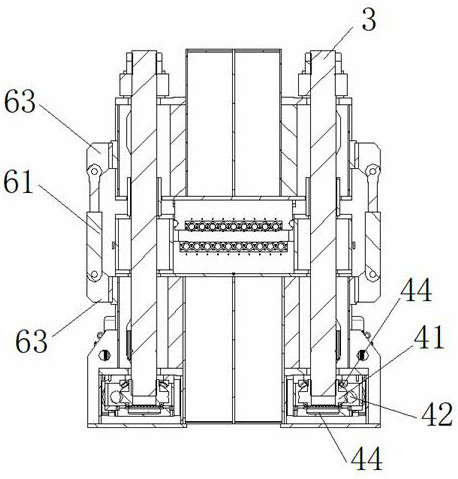 Pull rod press-downtype leveler