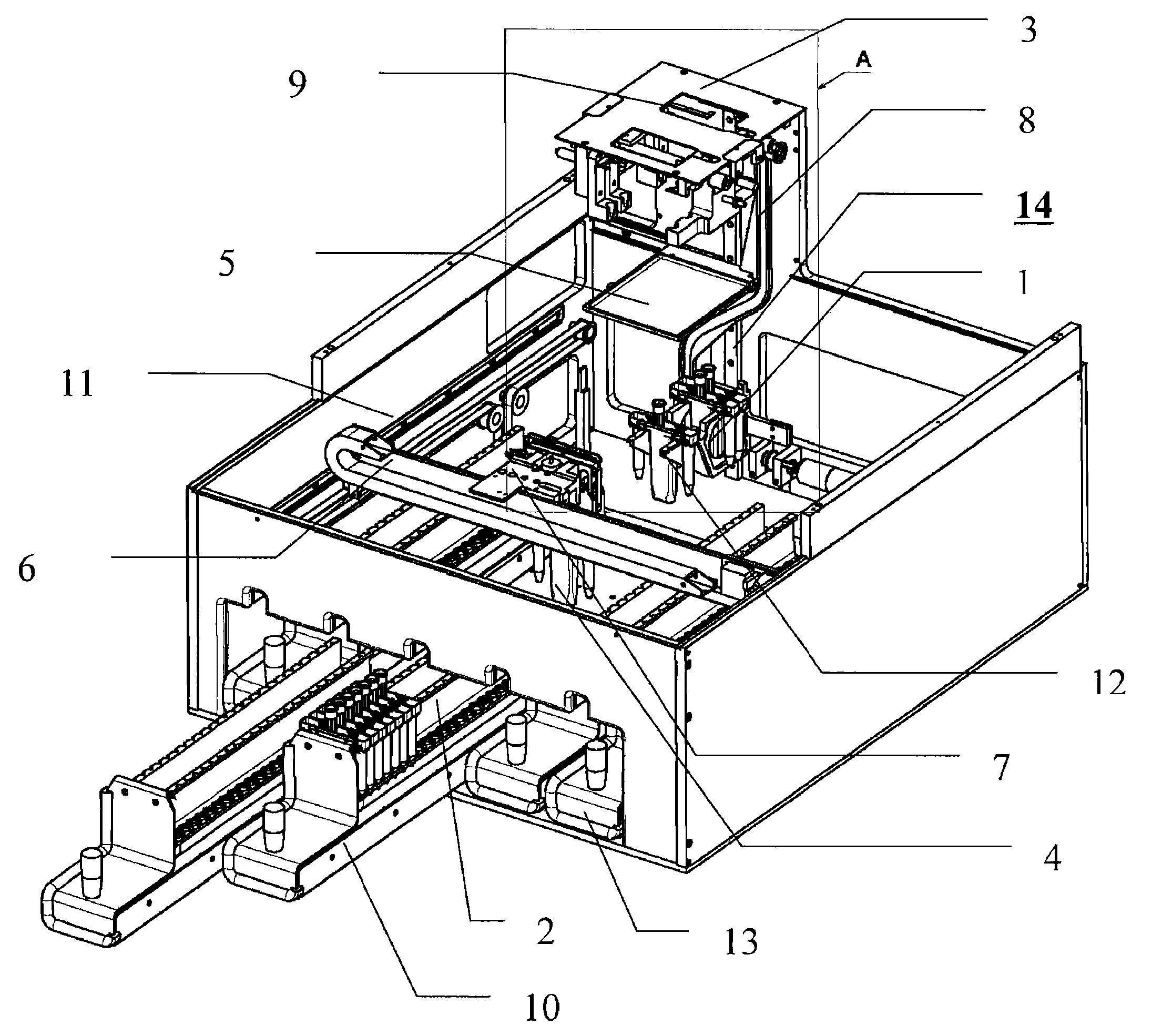 Multi-level diagnostic apparatus with a lift system