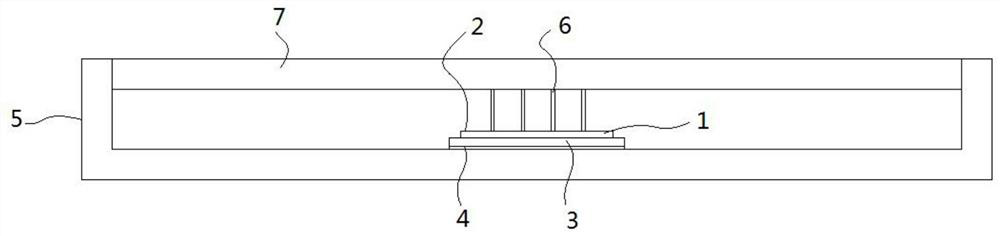 A plastic packaging method for long line array detectors