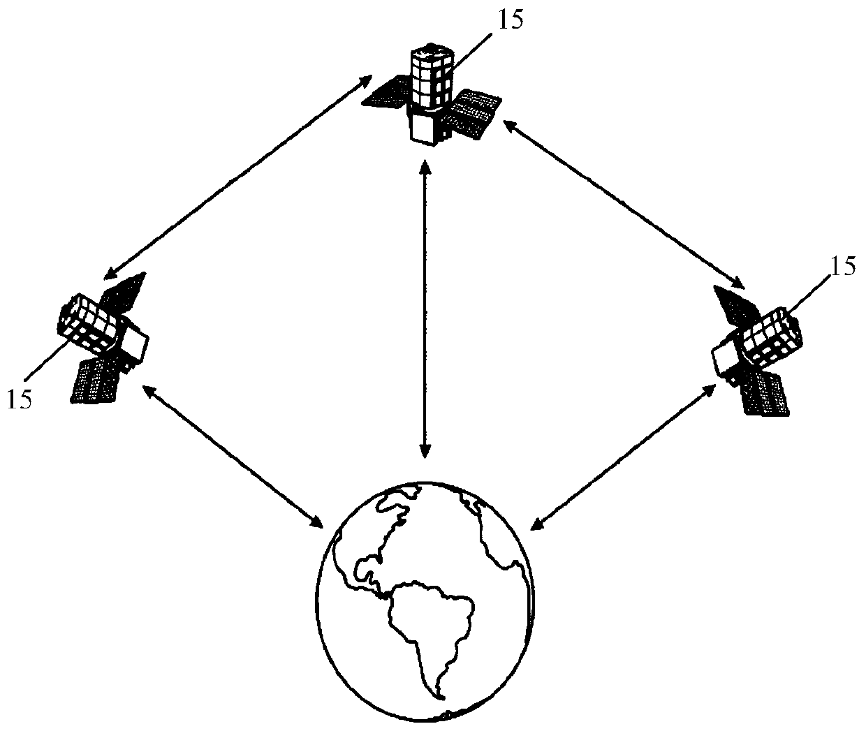 Inter-satellite communication system and method based on formation satellites
