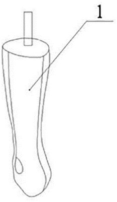 Manufacturing process of full carbon fiber afo ankle-foot prosthesis