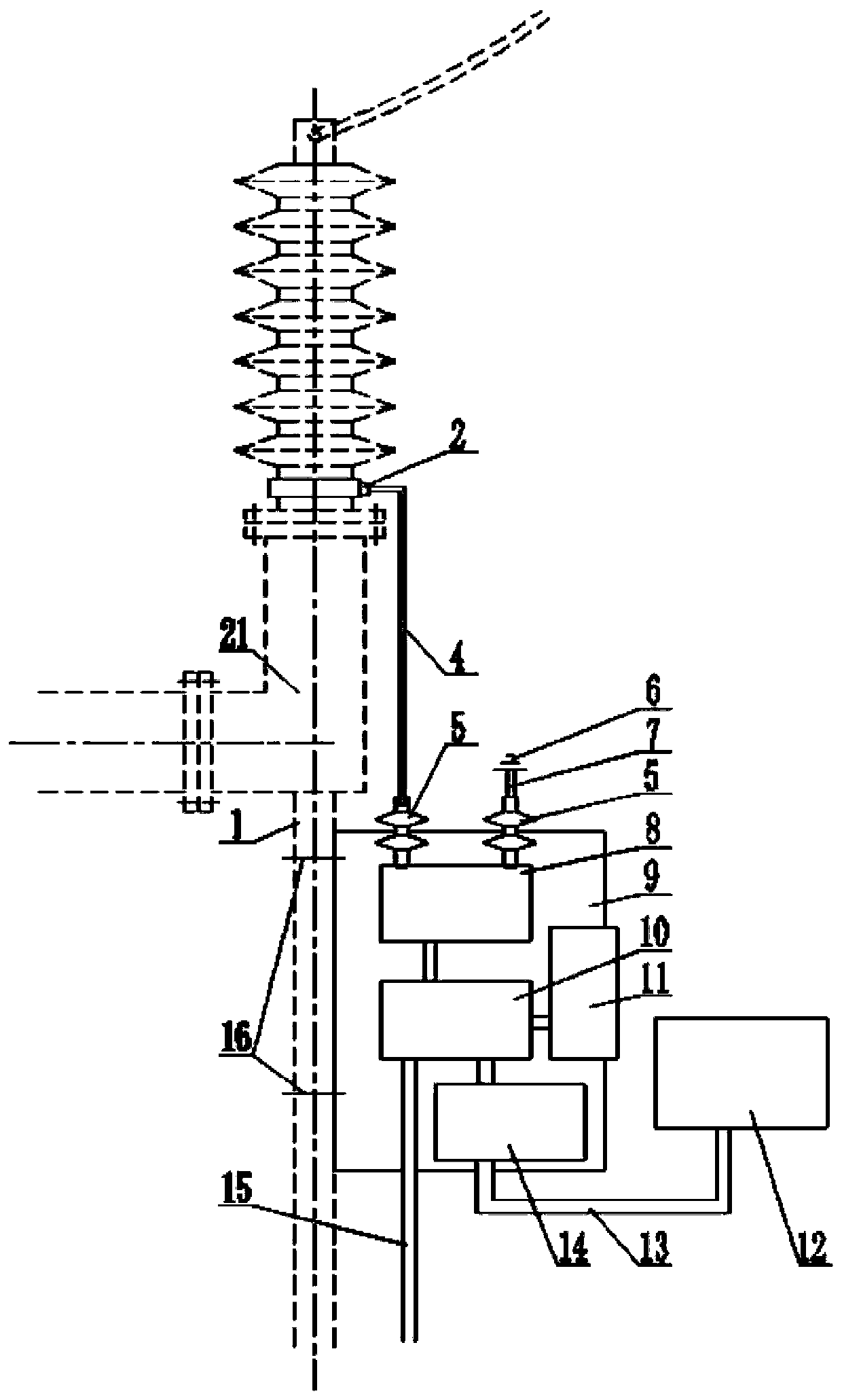 Power insulating part leakage current monitoring equipment