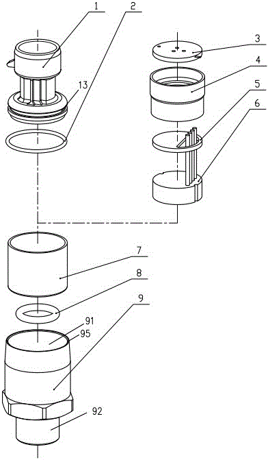 Pressure sensor used in air conditioner