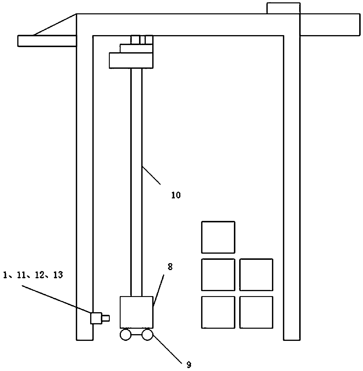 Container truck anti-lifting device and container truck anti-lifting method based on machine vision