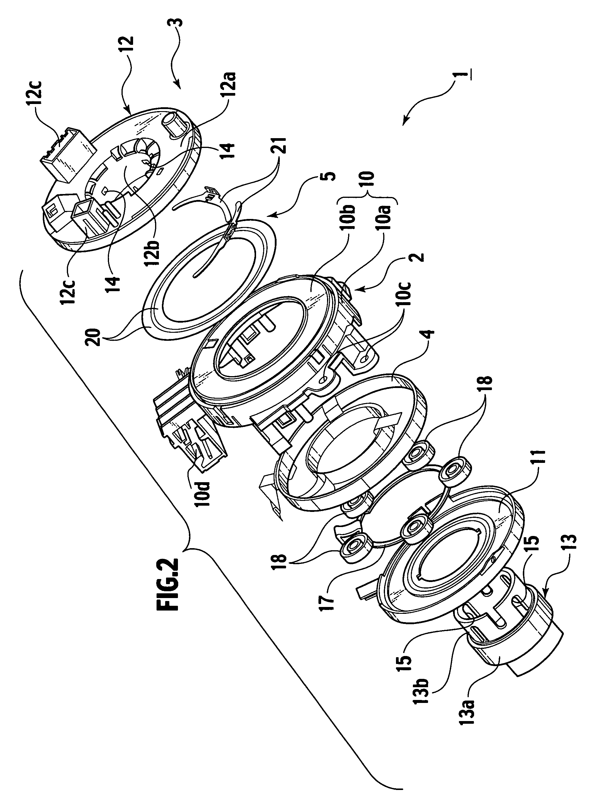 Rotary connector device