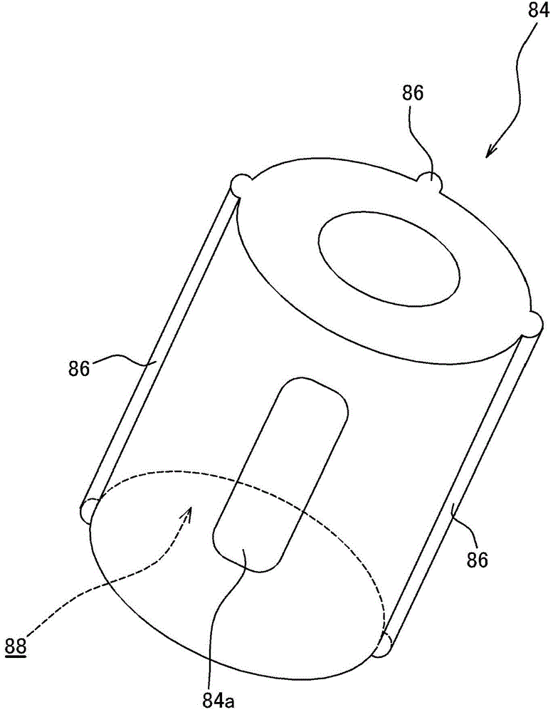 Buffering member, shaft coupled structure, and a uniaxial eccentric screw pump