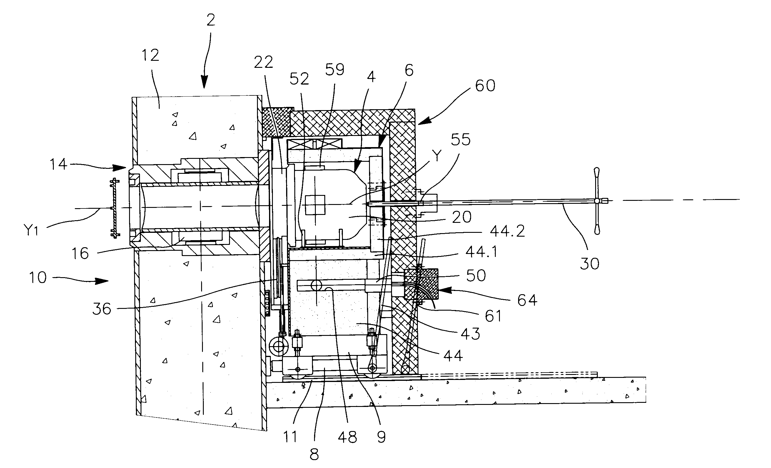 Device for measuring physical quantities of nuclear materials and method of employing such a device