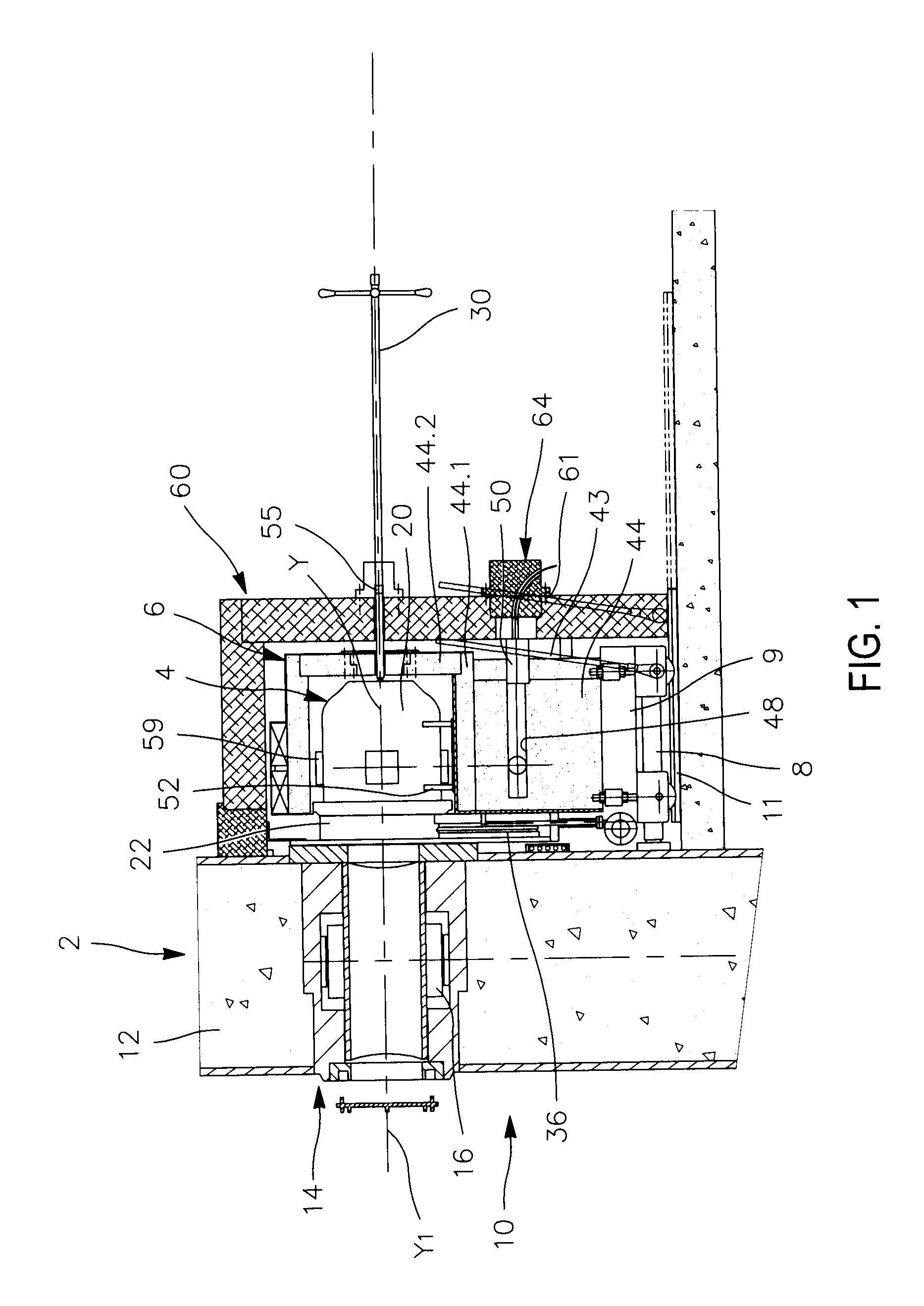 Device for measuring physical quantities of nuclear materials and method of employing such a device