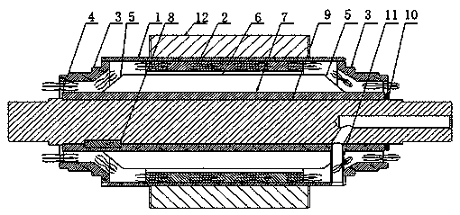 Air cooling structure of outer rotor electric roller