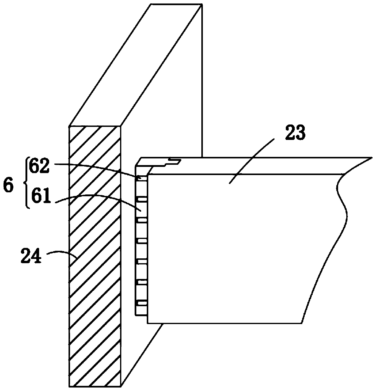 Shaped tempering die for building