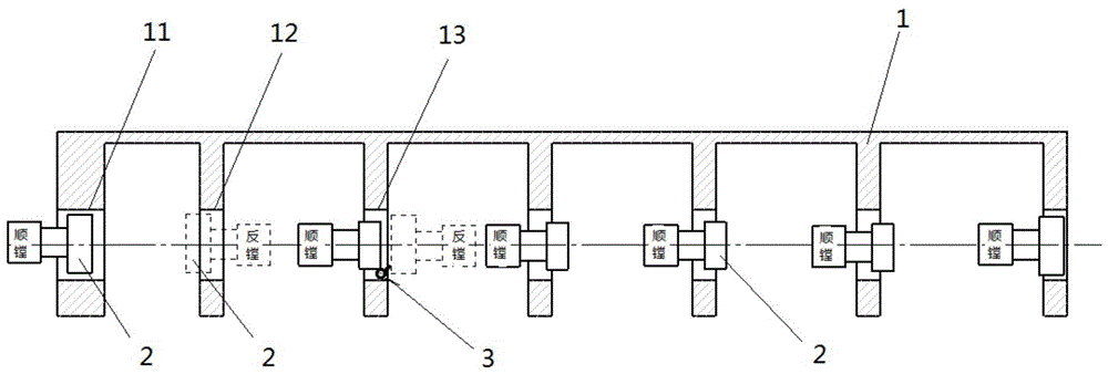 A machining method for camshaft hole of marine diesel engine frame