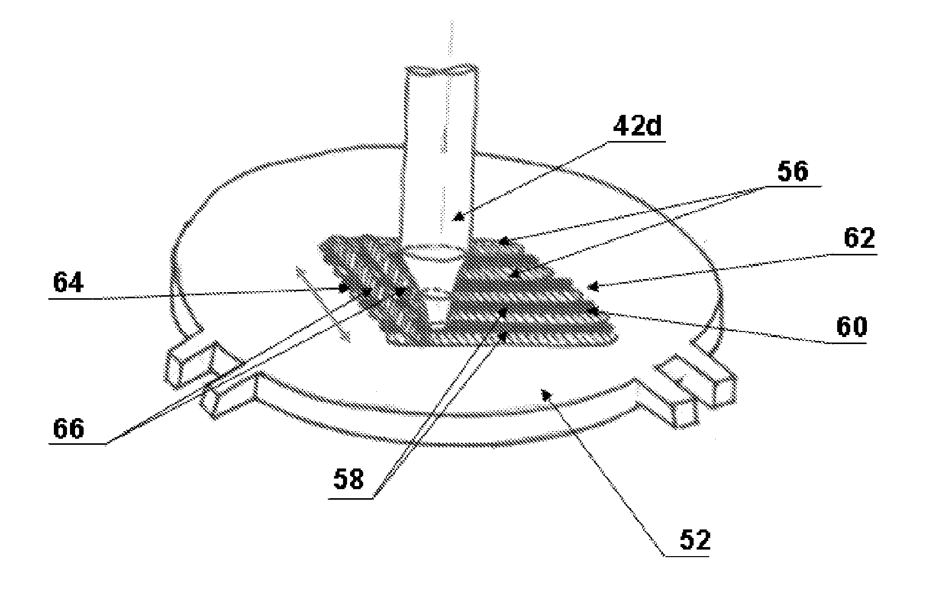Device for the deposition of layers