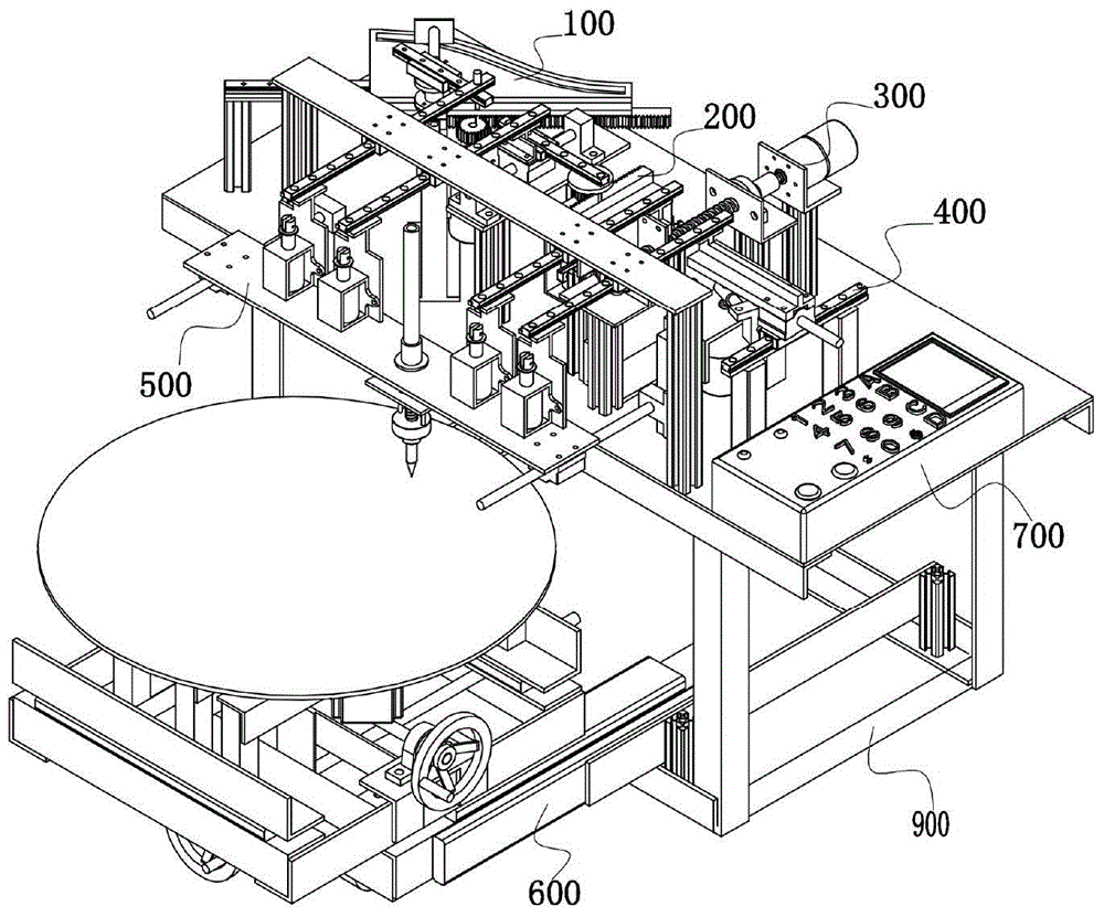 Constant-acceleration and constant-deceleration curve assembly of cam profile line generator