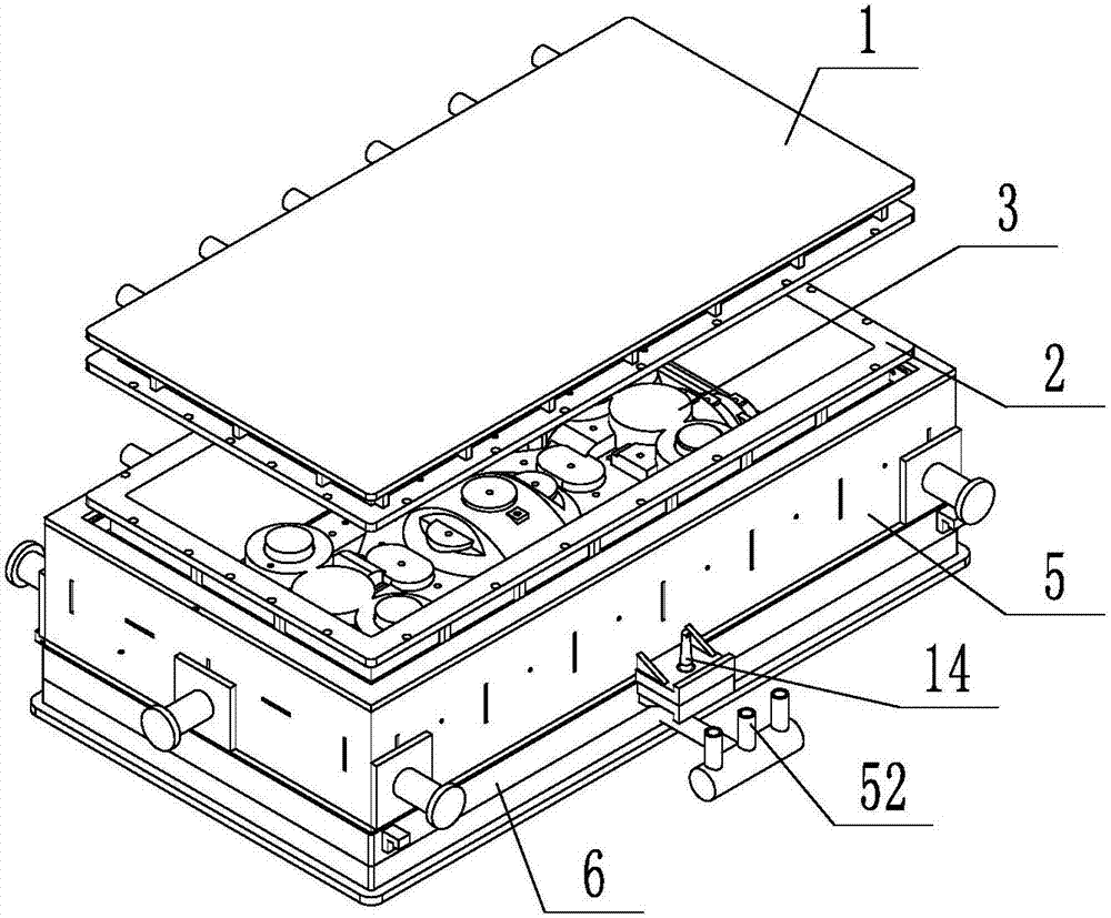 Vacuum shell model mold and shell model forming method