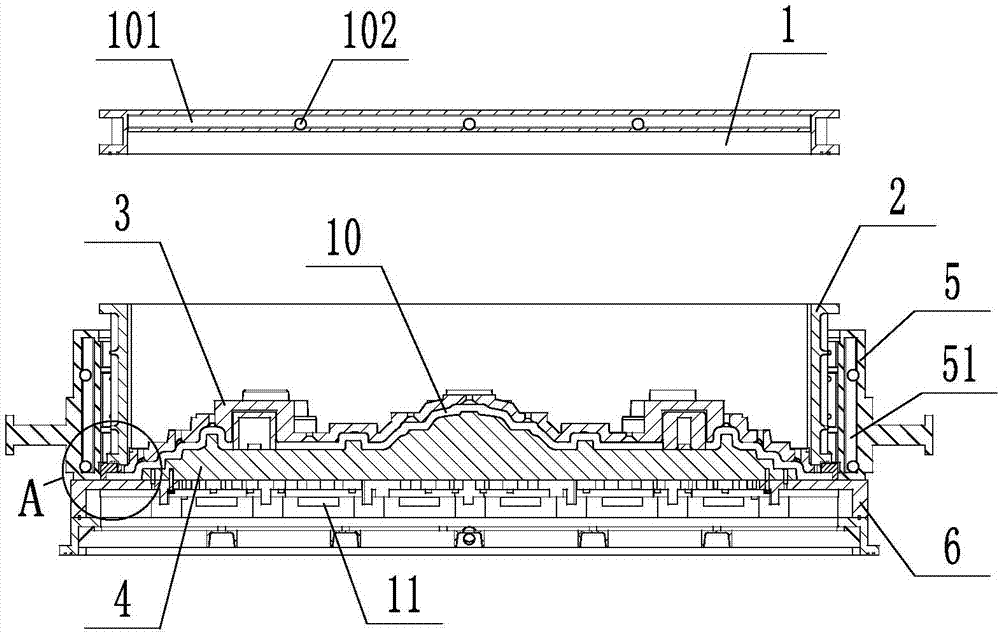 Vacuum shell model mold and shell model forming method