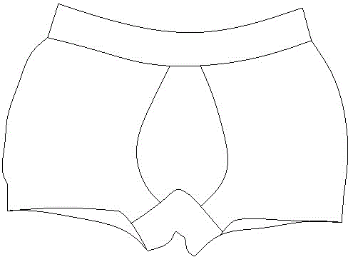 Shaping and producing process of men's underwear