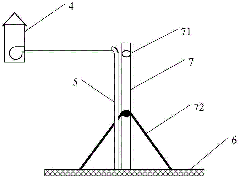 An inspection well aeration sand settling device