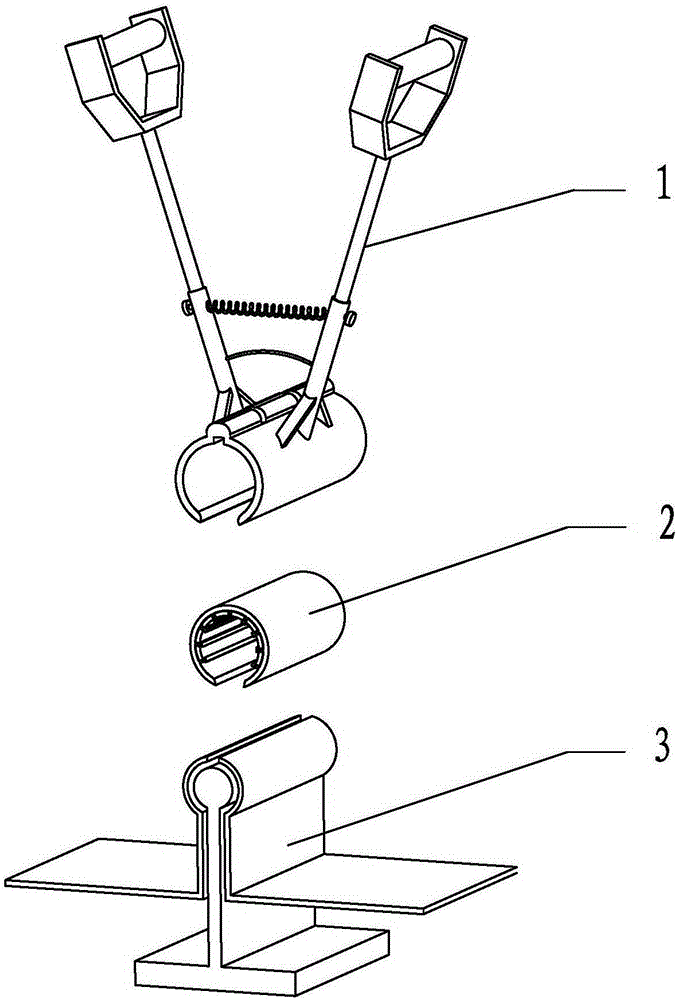 A metal roof lock and clamps for clamping the lock