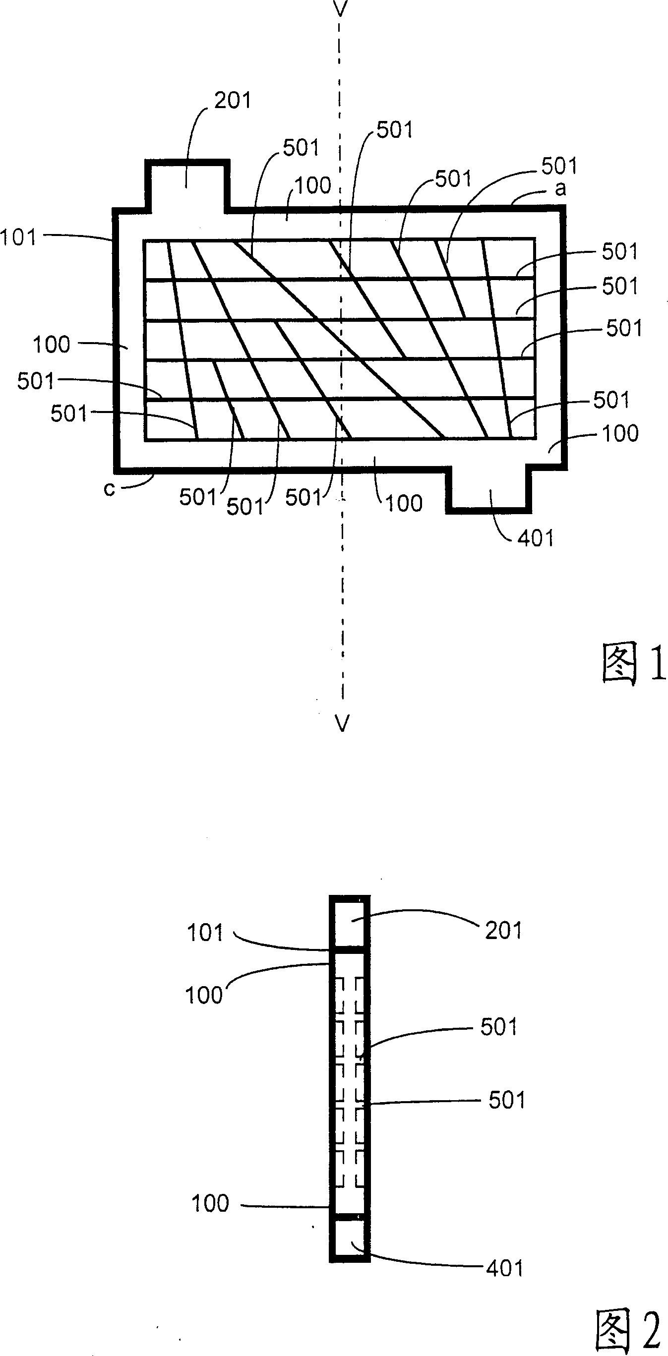 Electrode plate of multiway multiplex radiation confluxing structure