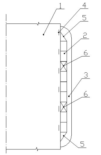 Tubular pile structure bound by steel-cement soil bodies and construction method of the tubular pile structure