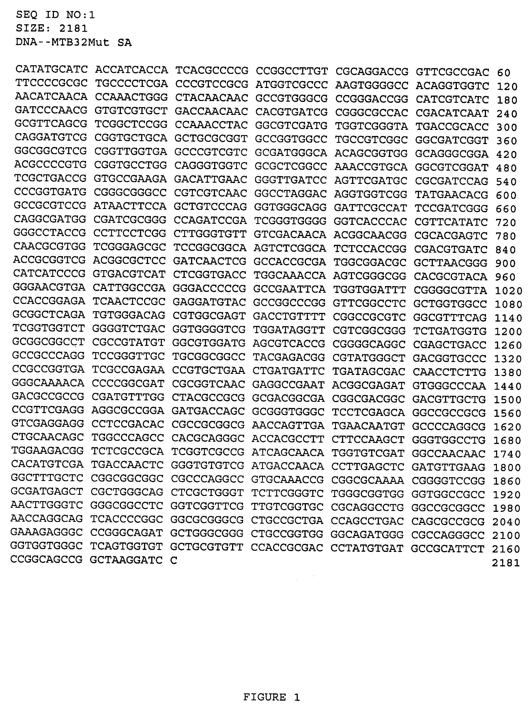 Fusion proteins of <i>Mycobacterium tuberculosis</i>