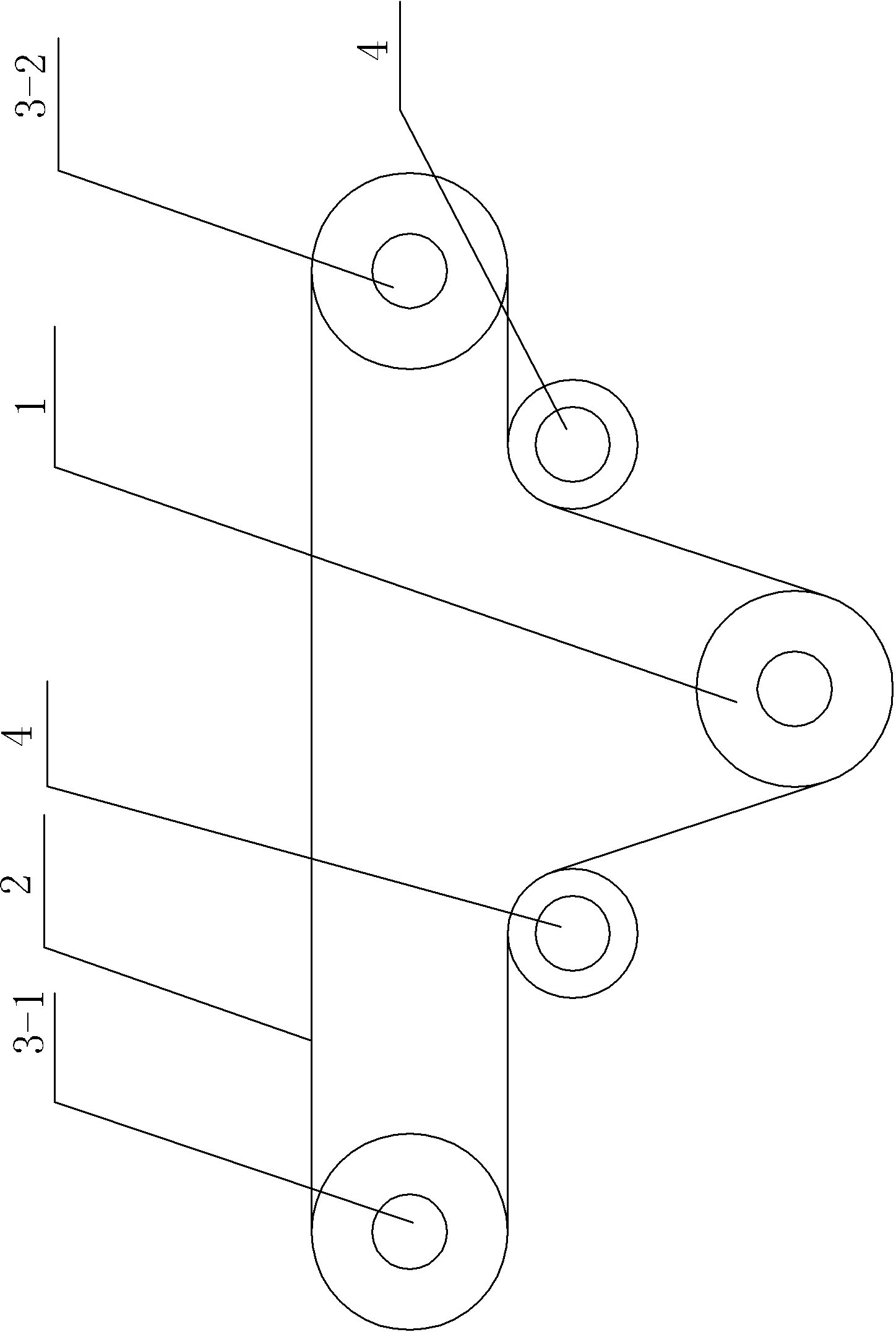 Narrow lifting chain traversing conveyor