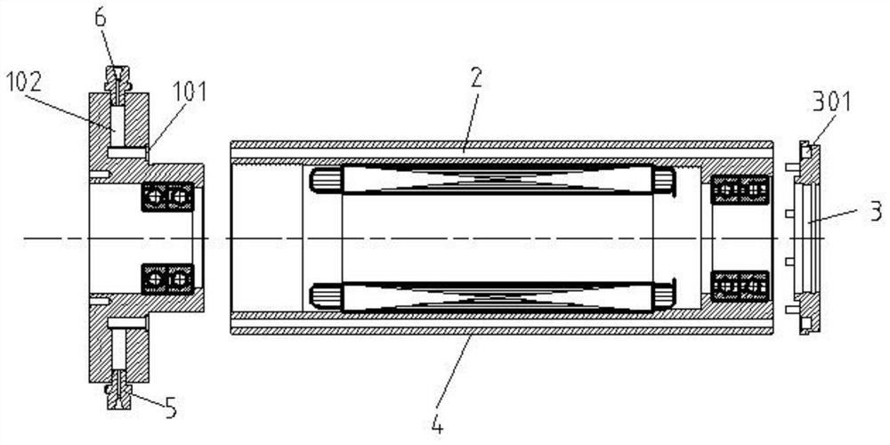 Electric spindle water cooling structure