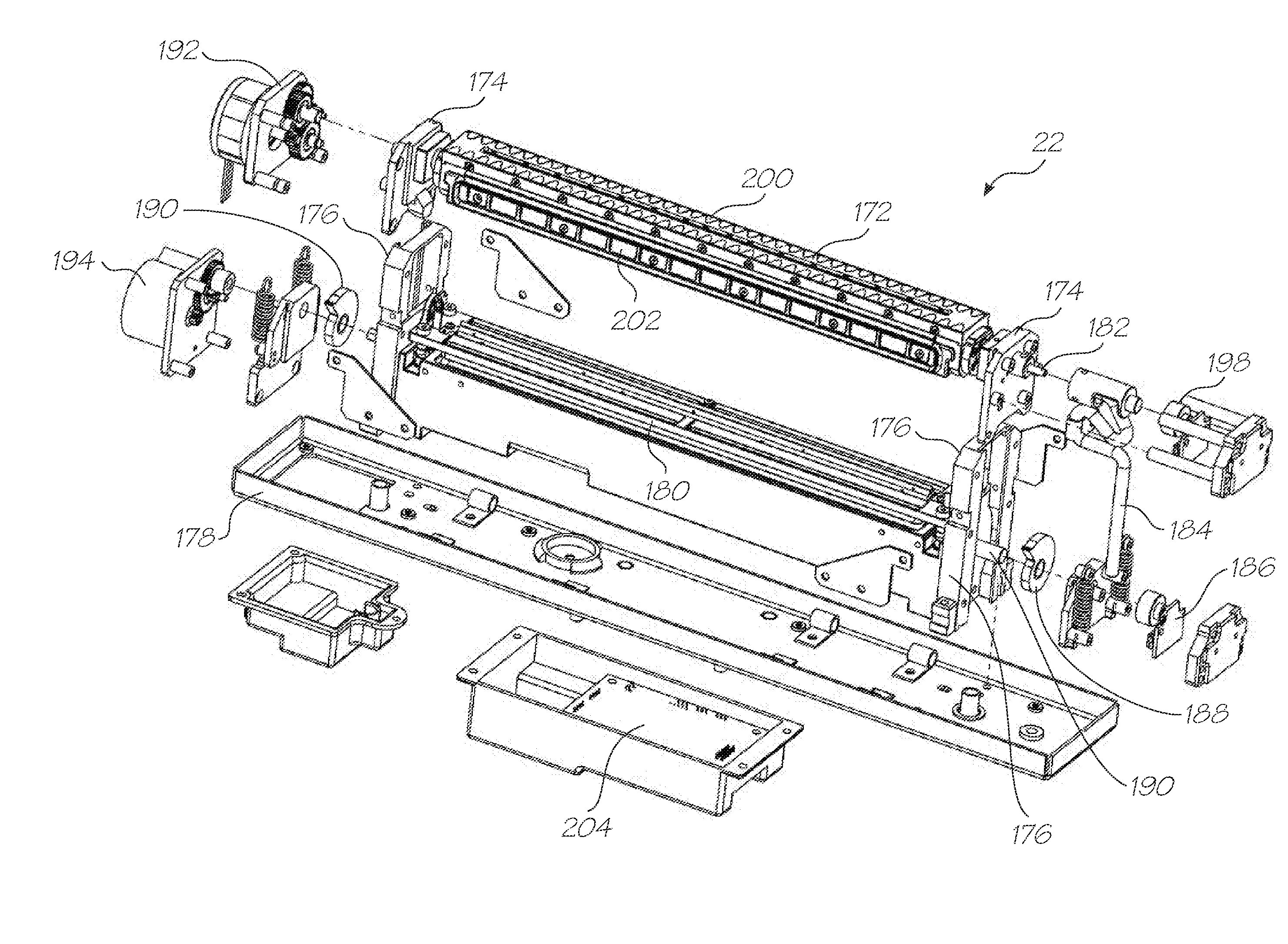Wide format printer with multiple ink accumulators