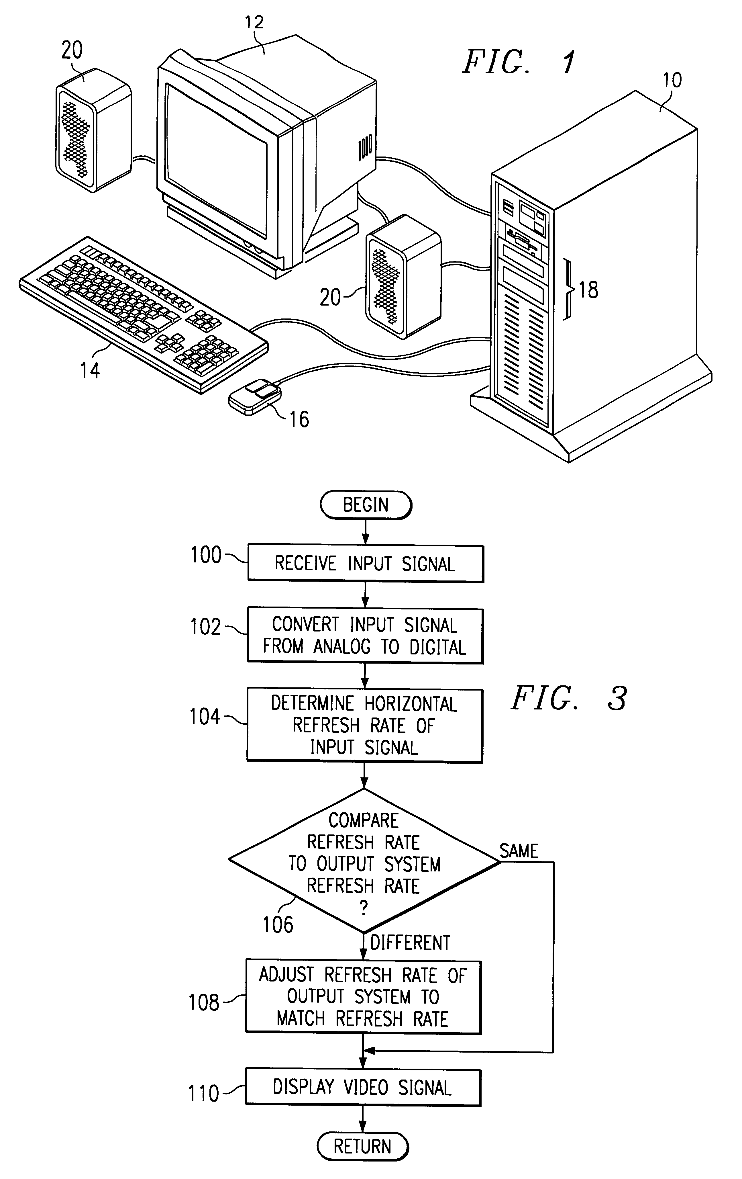Apparatus for providing video resolution compensation when converting one video source to another video source