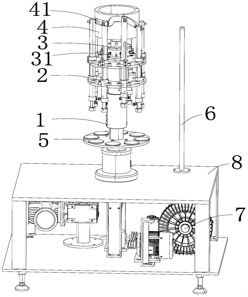 A capping mechanism of a fully automatic capping machine
