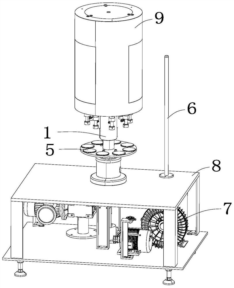 A capping mechanism of a fully automatic capping machine