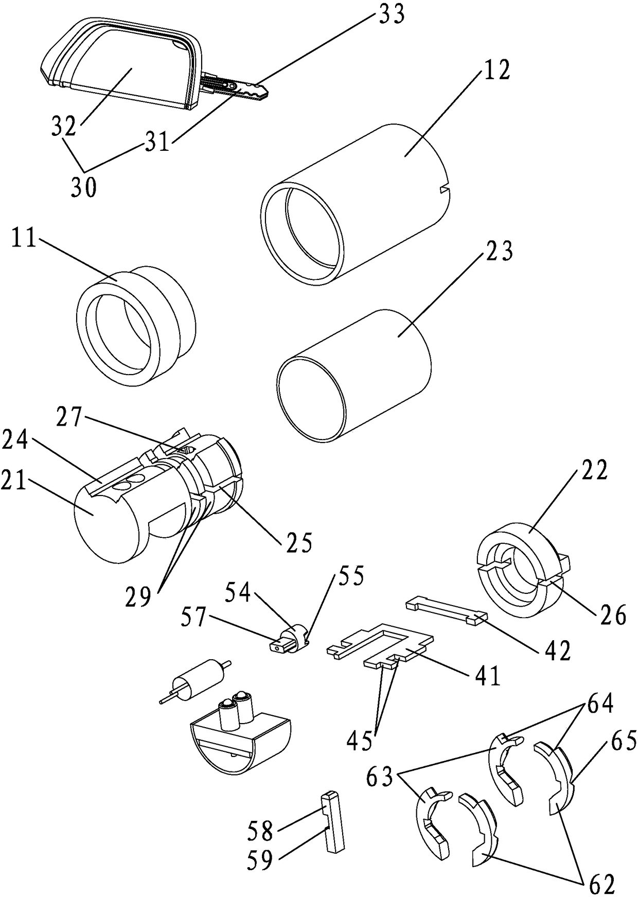 A kind of anti-theft mechanical lock