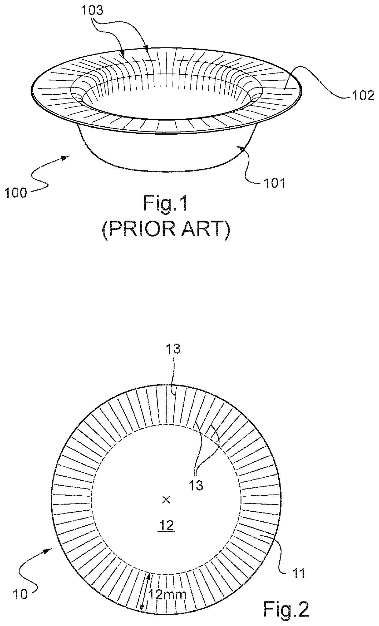 Manufacturing process for producing hermetic single-use food containers such as coffee pods, including a creasing step