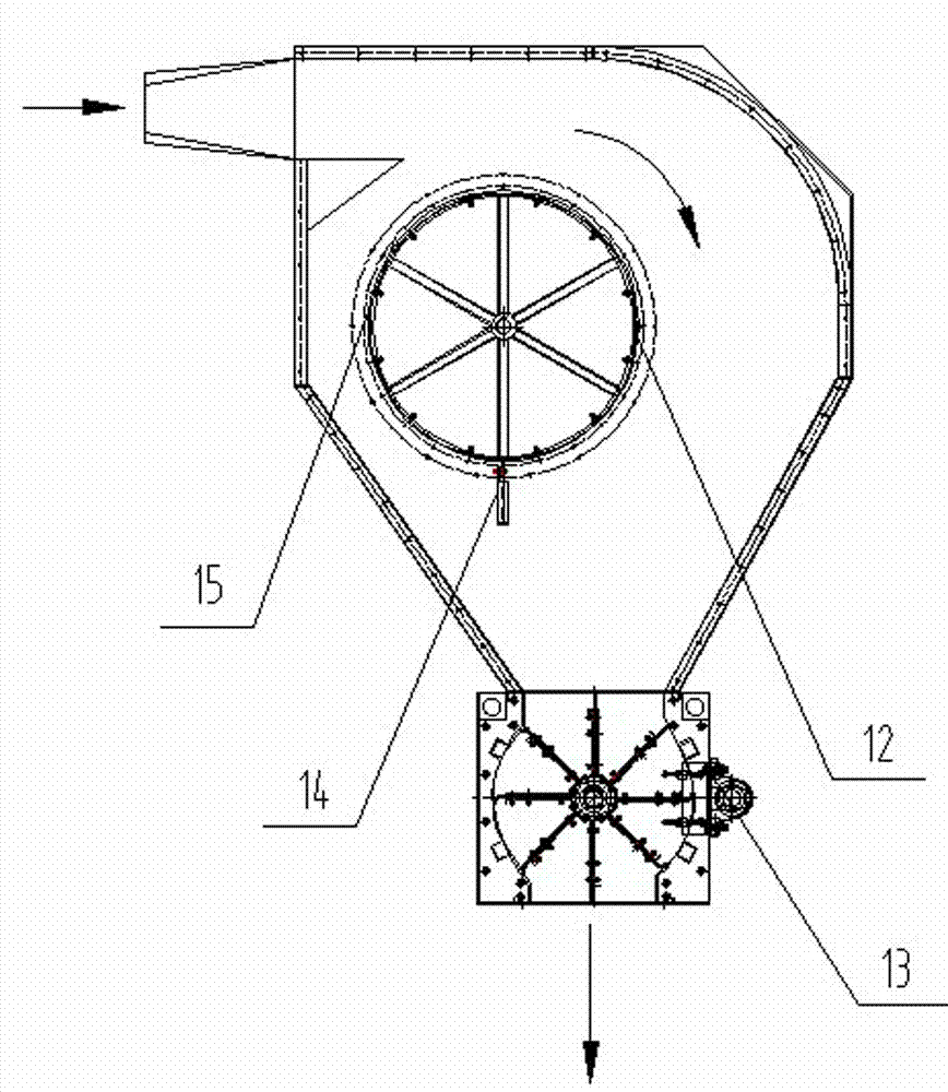 Clearing and recovering method and device for fibers in sterile seeds