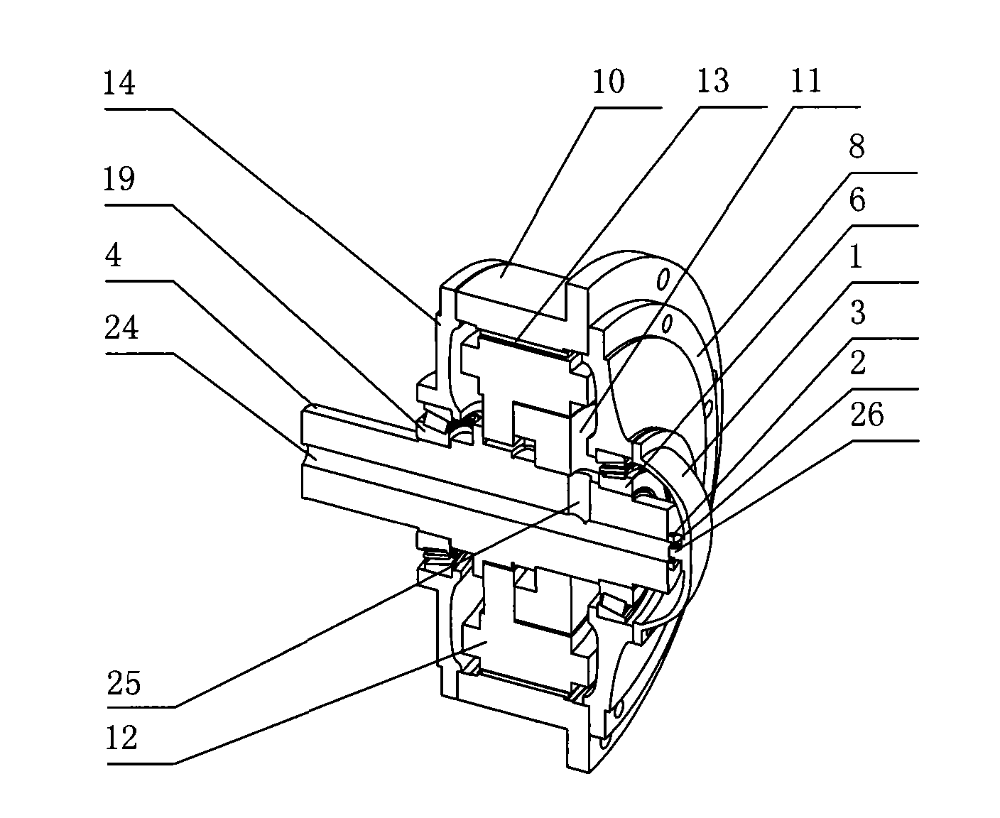 Integrated hub motor and control method thereof