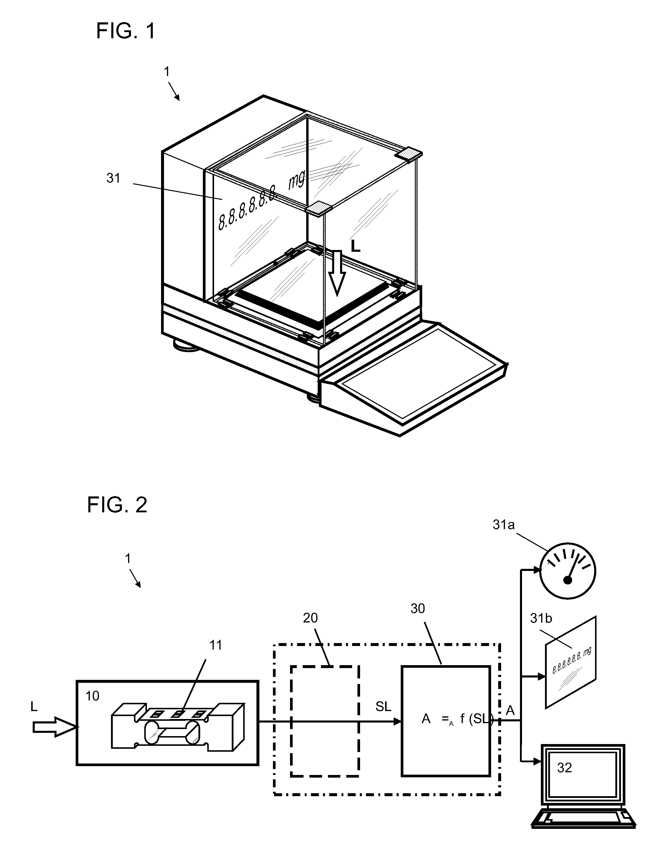 Signal-processing method for use in a force-measuring device and force-measuring device