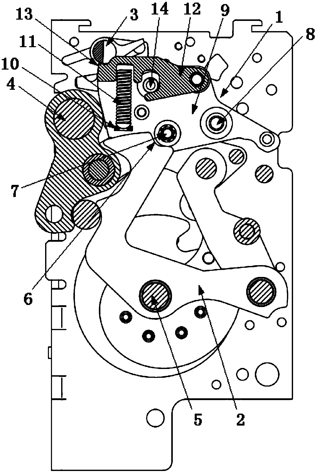 Current-limiting operating mechanism of circuit breaker