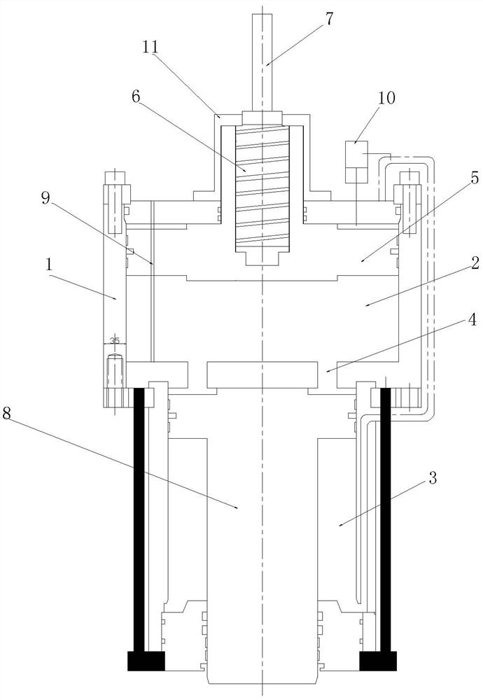 Self-powered integrated hydraulic oil cylinder