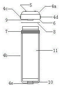 KDF ultra-filter membrane water purifier having dust shield cover and manufacturing method thereof