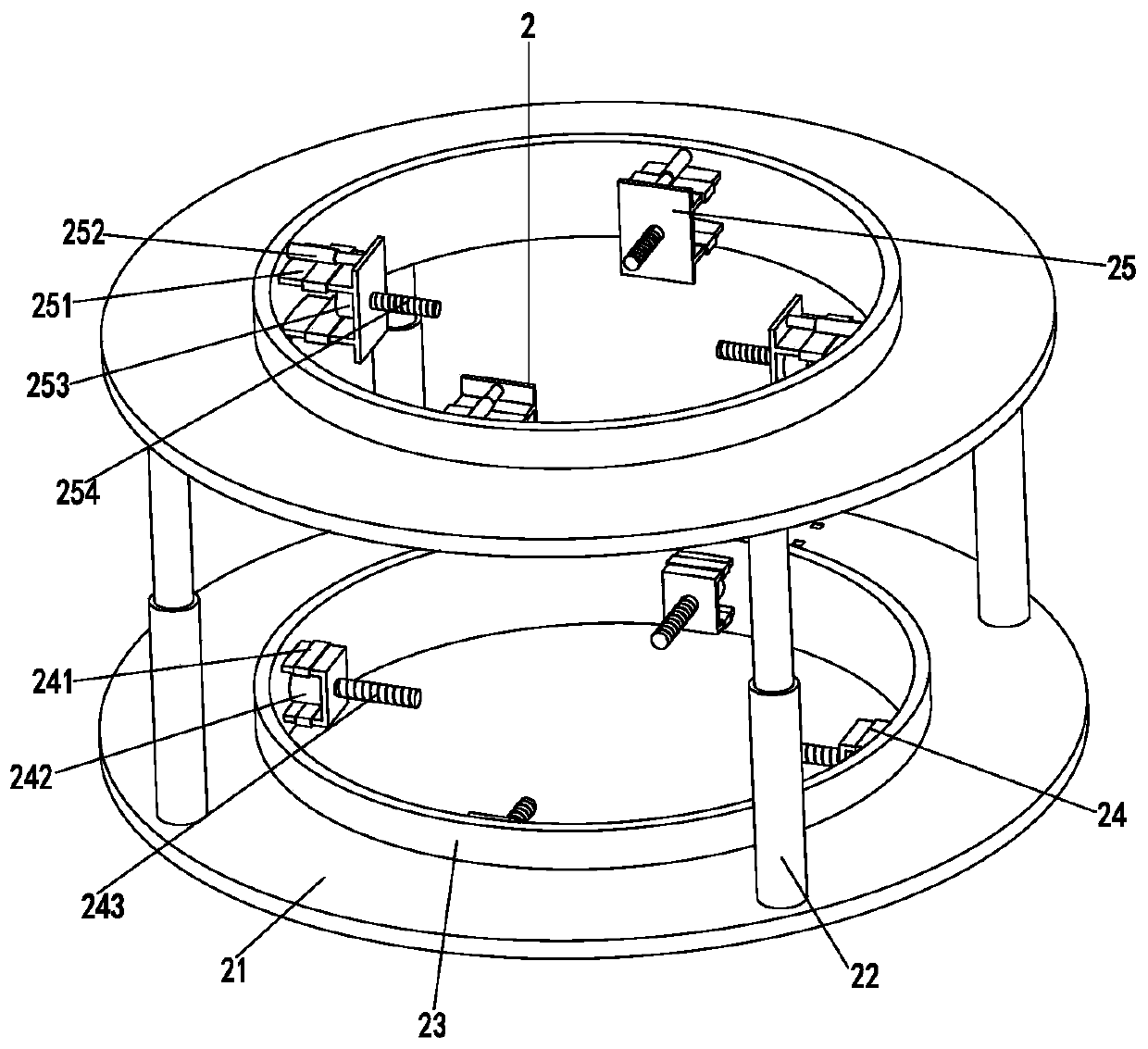 A wireless communication base station and an automatic adjustment construction method of the base station