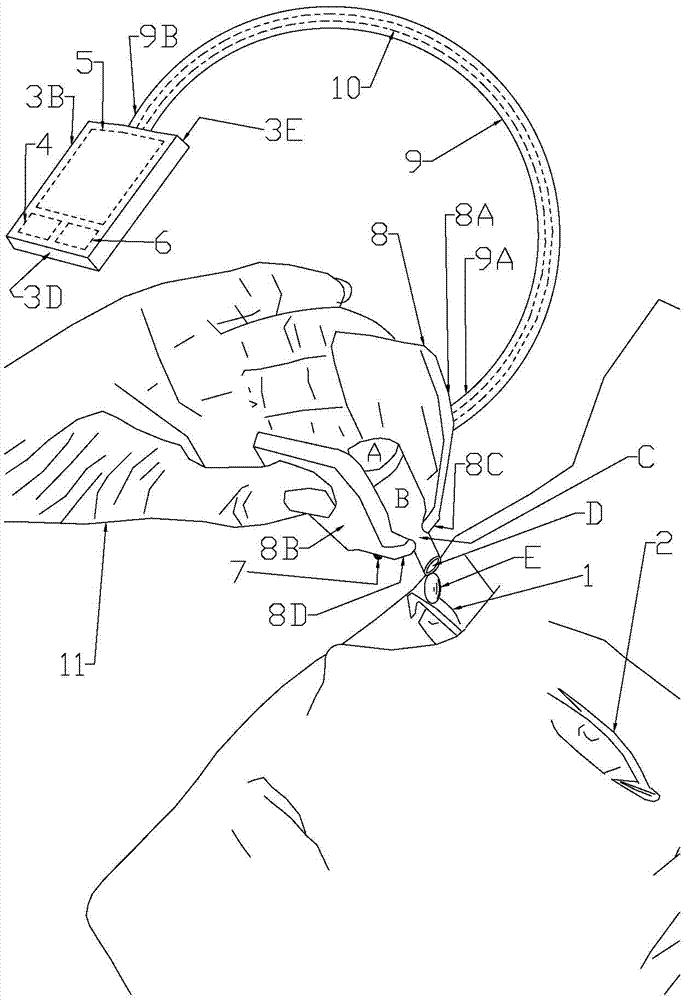 A visual eye instillation aid with a display